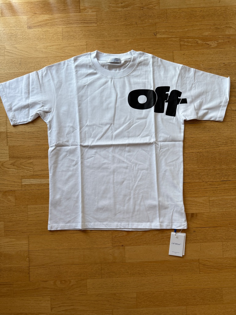 Rare Off-White Tee Size: Medium Condition: New Color: White
